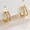 Mucci plata S925 oro con diamantes pendientes estilo tarjeta moda orillos mujer simple y versátil tendencia accesorios Application Scenario
